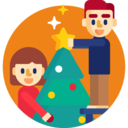 decoration,woman,man,trees,christmas,xmas,tree,forest,pine,christmas tree,pine tree